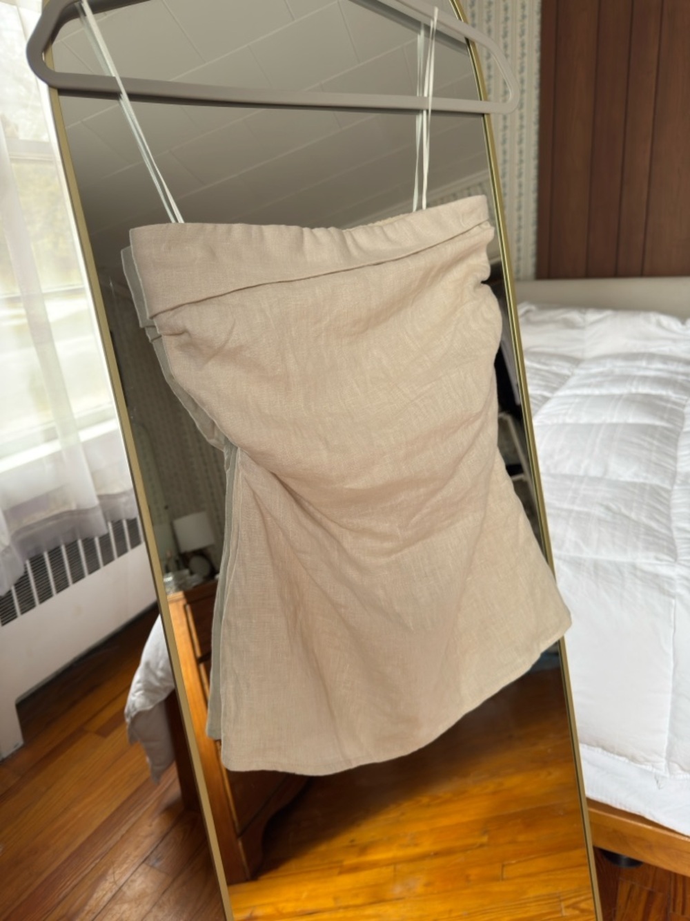 Heartloom Linen Corinne Strapless Top